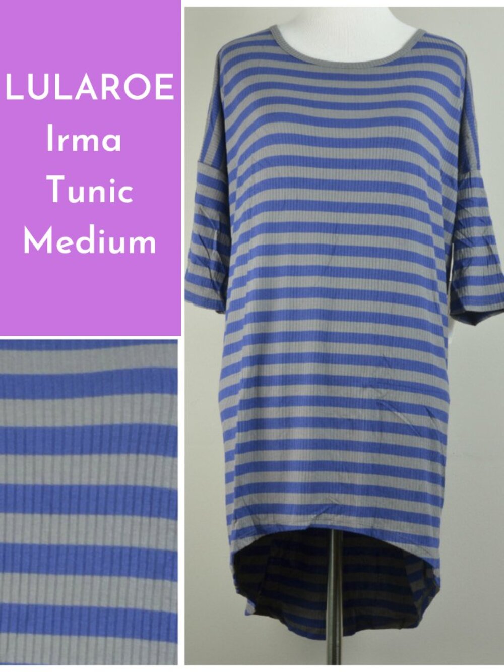 NWT M Ribbed Stripe Irma Lularoe